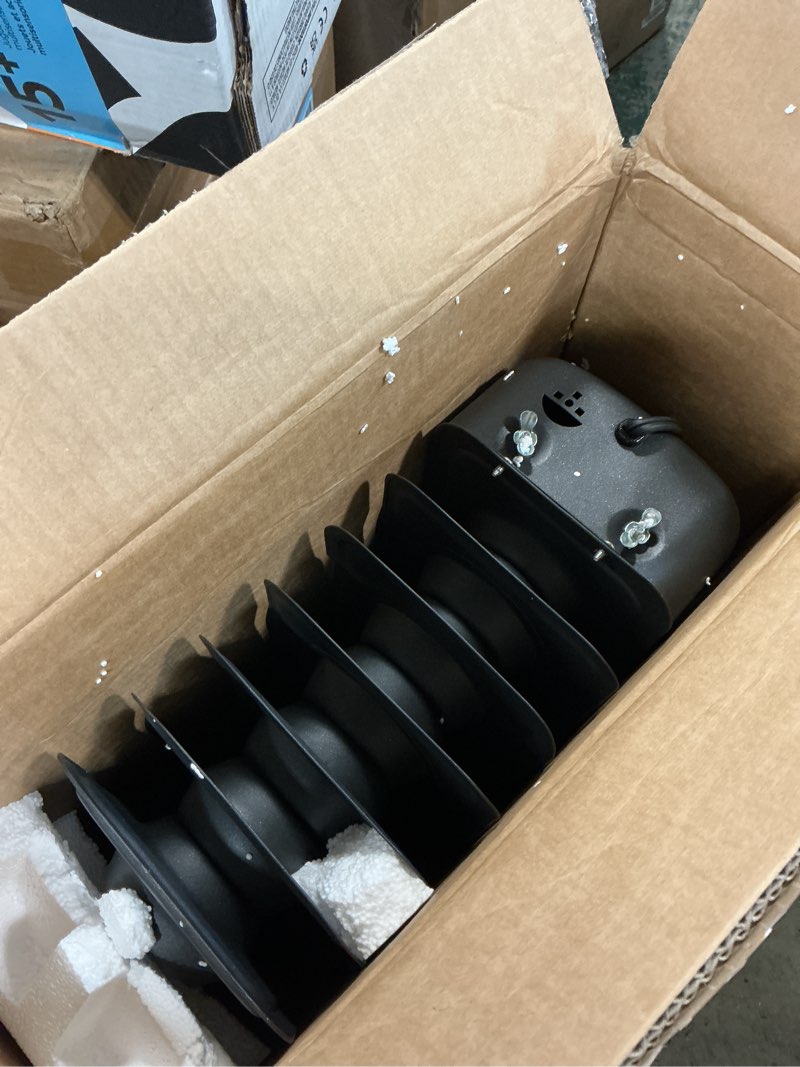 Condition photo showing As Is for Amazon Basics Oil Space Heater, Portable Radiator Heater with 7 Oil-Filled Fins for Indoor Use, 3 Heat Settings, Thermostat, Tip-Over Protection, ETL Safety Certificate, Manual Control, 1500W, Black