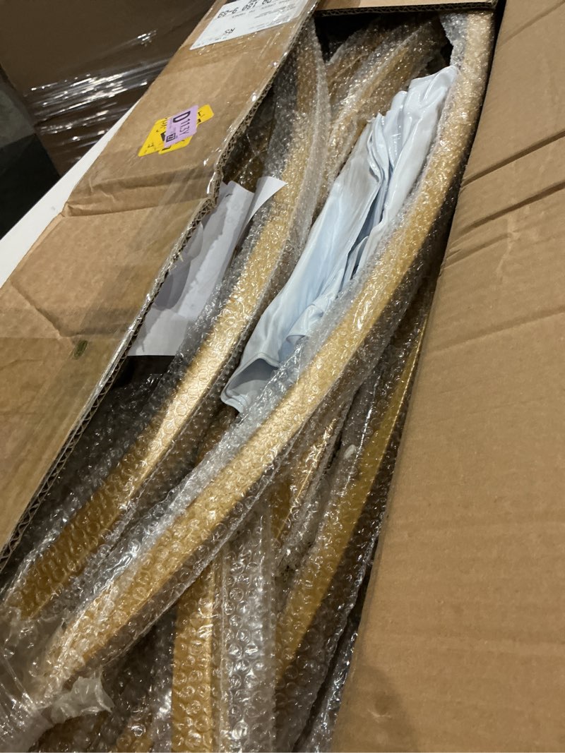 Condition photo showing Good Condition for Moon Shape Wedding Metal Arch Backdrop Gold Flower Balloon Arbors Stand for Wedding Birthday Party, Graduation Decorations and Baby Shower
