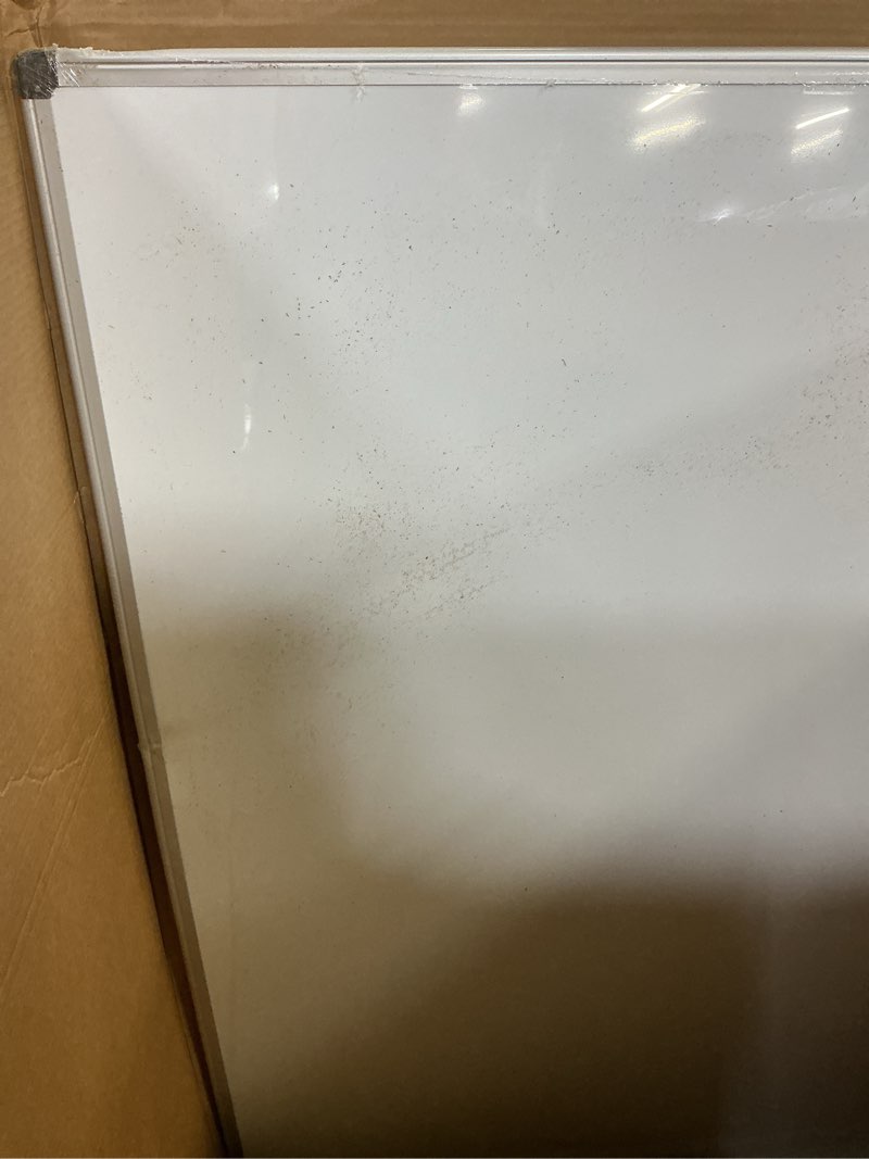 Condition photo showing As Is for Amazon Basics Magnetic Whiteboard/Dry Erase Board, 36 x 48-inch, Aluminum Frame, Silver/White