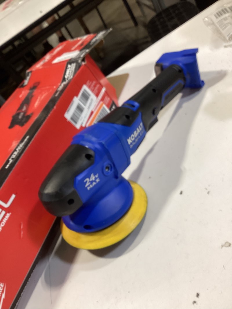 Condition photo showing As Is for k.balt 6-in variable cordless polisher
