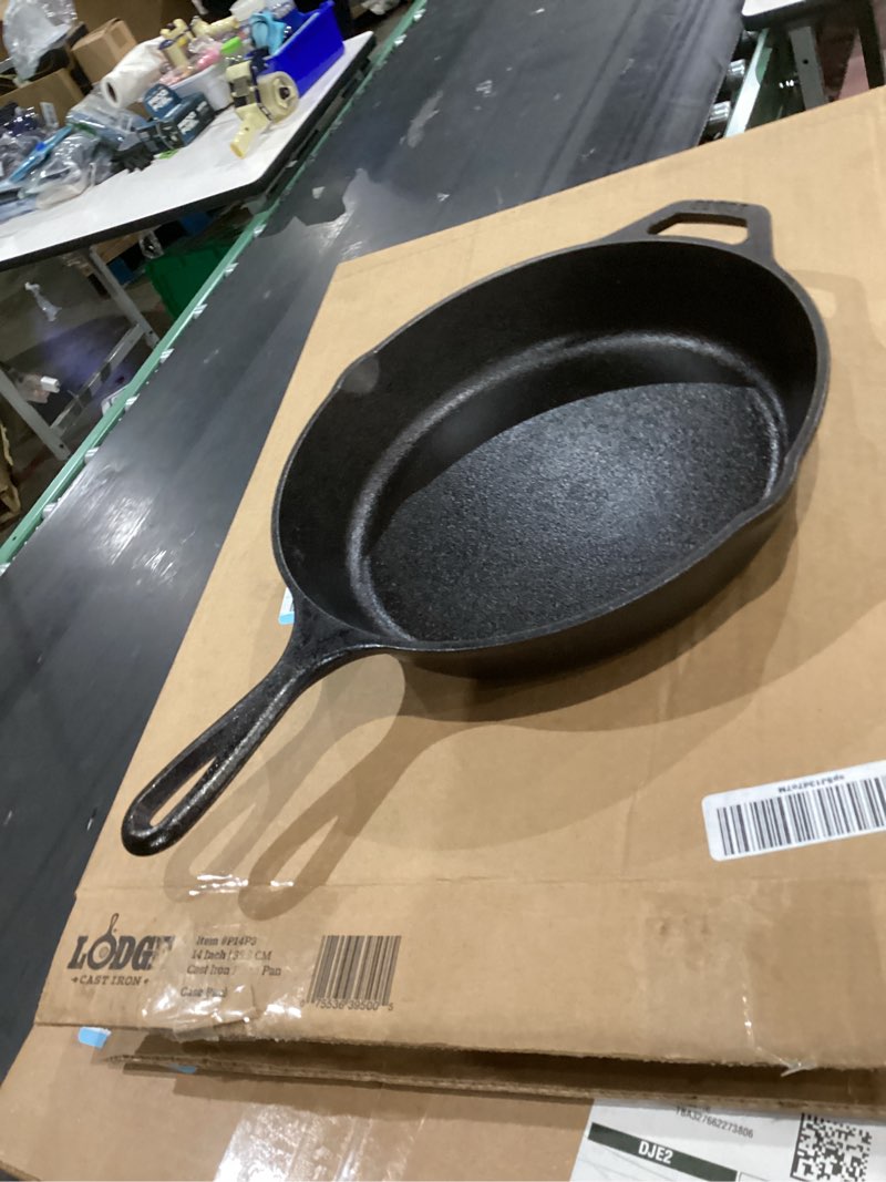 Condition photo showing Good Condition for SIMILAR TO NOT EXACT Lodge 10.25 Inch Cast Iron Skillet – Pre-Seasoned Frying Pan with Teardrop Handle – Oven, Stovetop, Grill & Campfire Use – Made in USA – Durable, Non-Toxic, Even-Heating Cookware – Black 10.25 Inch (1 Count)