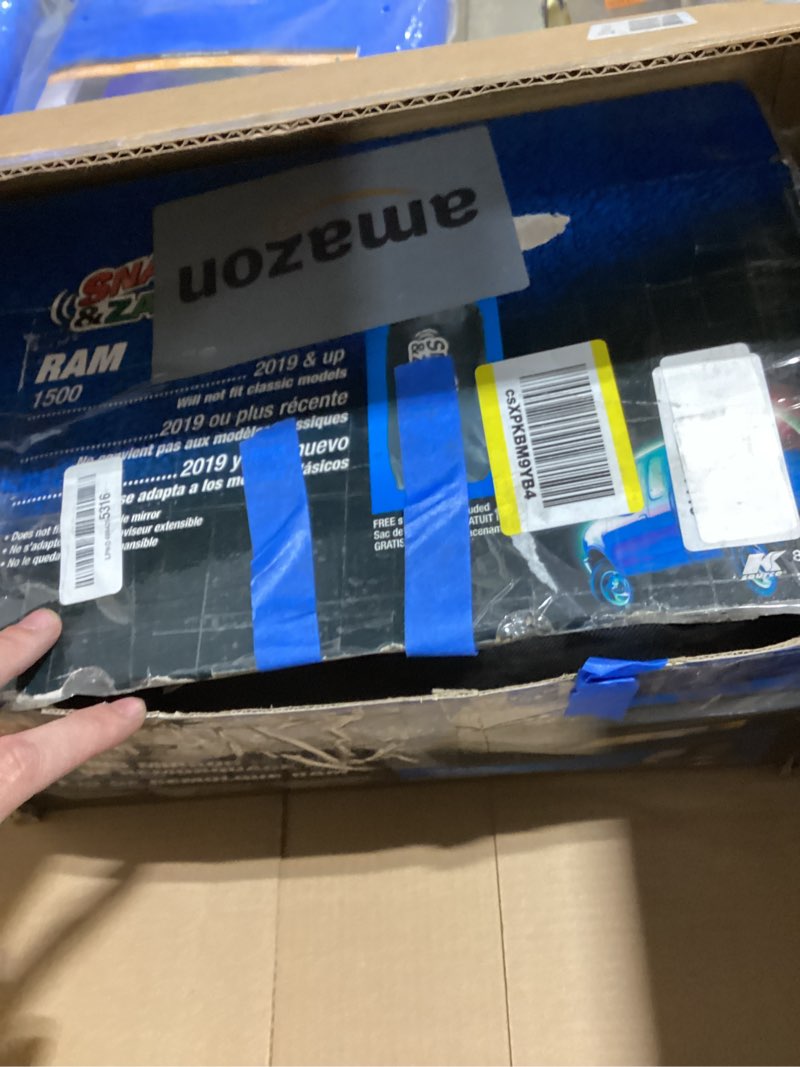 k source snap & zap 80730 custom fit towing mirror for 2019 up ram 1500 pick-up, patented