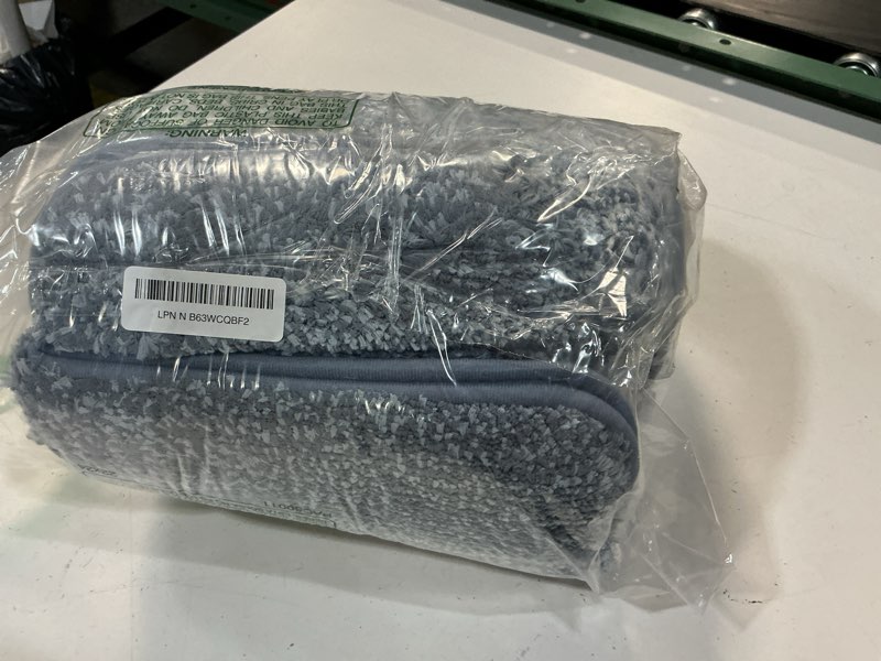 Condition photo showing Good Condition for olanly bathroom rugs sets 3 piece, soft absorbent microfiber bath mats and u-shaped contour toilet rug, plush shaggy bath mat set for bathroom (30"x20"+24"x16"+24"x20", blue) 30" x 20" + 24" x 16" + u24" x 20" blue
