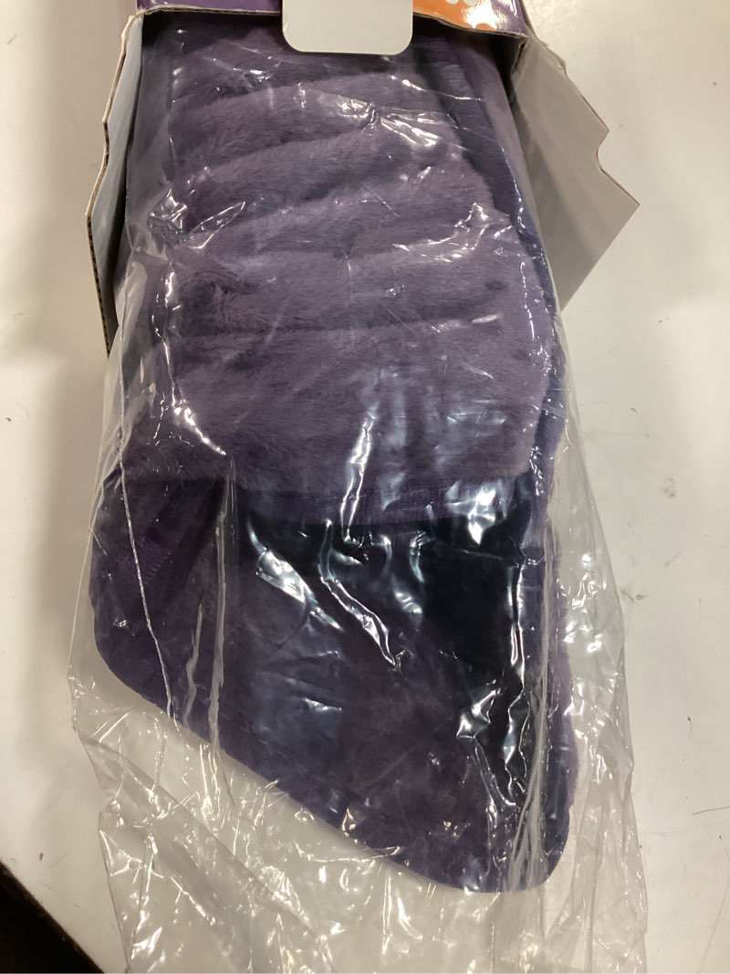 Condition photo showing New/Like New for electric heating pad for back, neck & cramps relief - moist & dry heat therapy - 6 heat settings, 4 timer options, auto shut-off, machine washable, ideal christmas gift for men & women,12"x24" purple 12"x24"