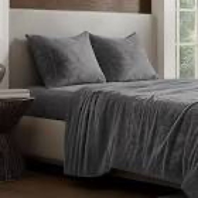 bare home microplush fleece sheet set - queen size - ultra soft velvet - cozy & warm - plush all-sea