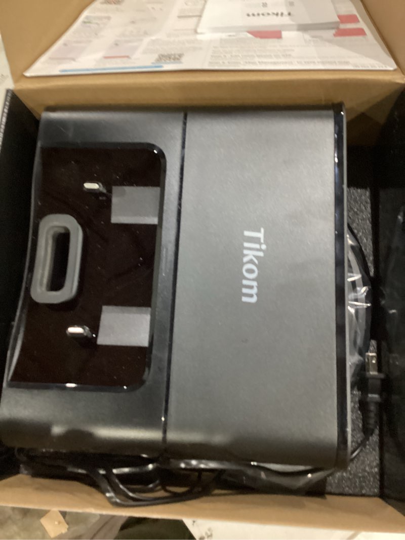 Condition photo showing Good Condition for Tikom Robot Vacuum and Mop, 6000Pa Robotic Vacuum Cleaner with Self-Emptying Base, 90 Days Capacity, LiDAR Navigation, Home Mapping, Ideal for Pet Hair, Hard Floors, Carpet (L8000 Plus)