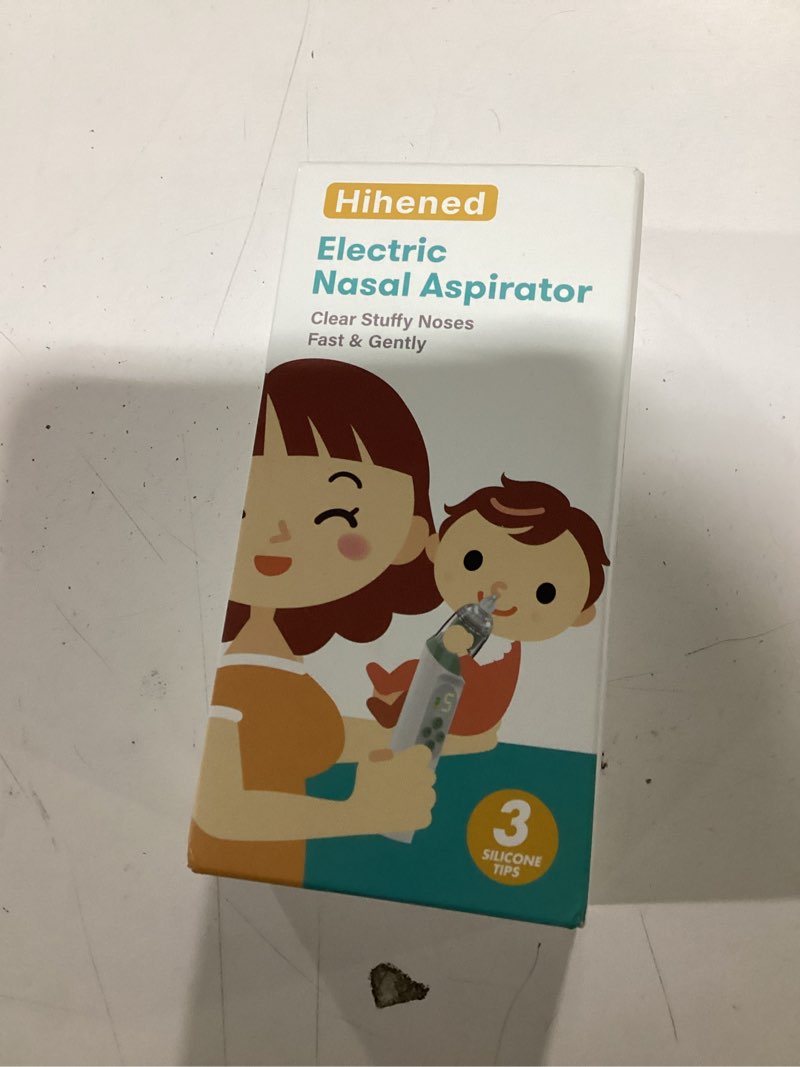 Condition photo showing New/Like New for Electric Nasal Aspirator for Baby, Nose Aspirator for Toddlers, Waterproof Baby Nose Sucker, Nose Cleaner with 3 Silicone Tips, Adjustable Suction Level, Music and Light Soothing Function,Green