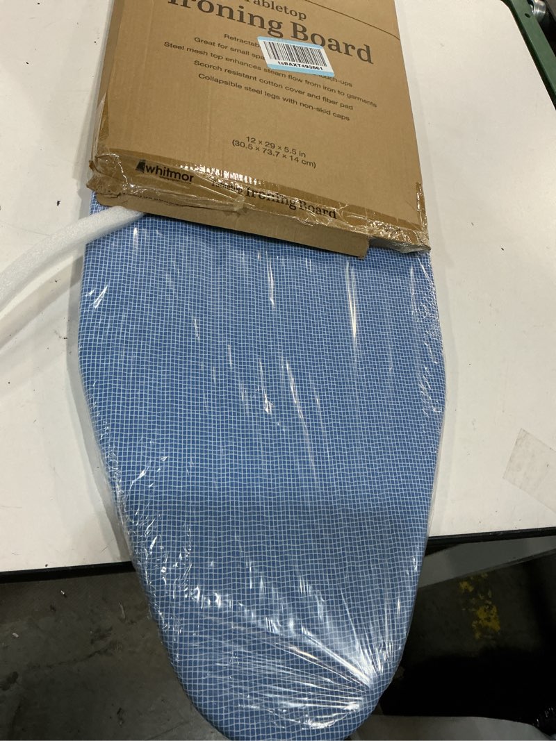 Condition photo showing Good Condition for whitmor tabletop ironing board - scorch resistant cover - blue
