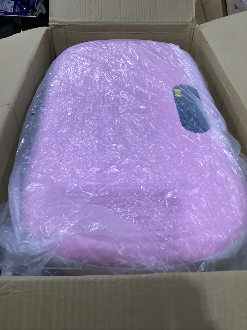 Condition photo showing As Is for not tested merach vibration plate exercise machine, vibration plate 440 lbs capacity, bluetooth and silicone pedal, stimulate deep fat, vibration plate for lymphatic drainage, vibrating for weight loss pink