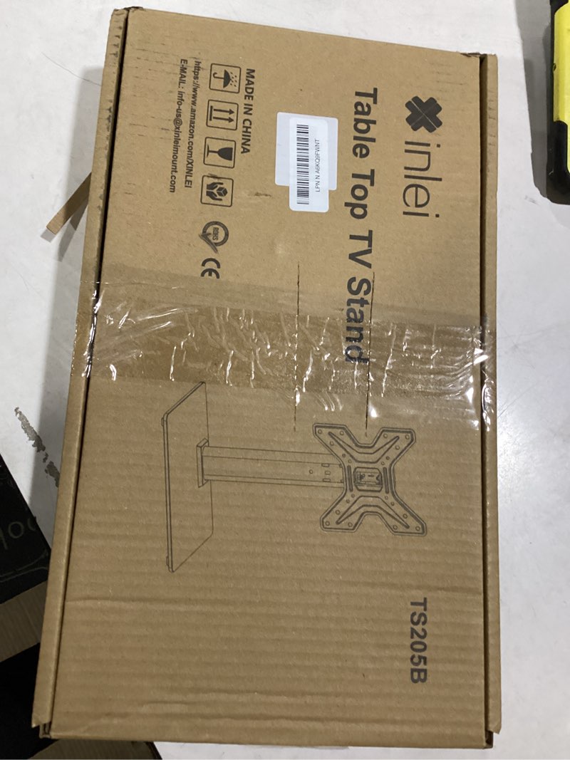 Condition photo showing item condition for XINLEI Universal Swivel TV Stand Base Table Top TV Stand for 17-43 Inch TVs Height Adjustable Monito