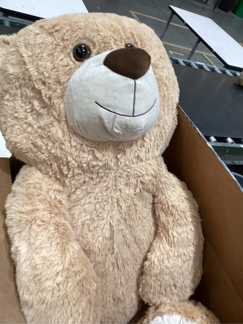 Condition photo showing Good Condition for MaoGoLan 50 inch Large Stuffed Bear Plush Teddy Bear Stuffed Animal for Kids Teens Girls Boys, 4ft Giant Teddy for Baby Shower Centerpieces, Christmas, Valentine's Day, Birthday Gifts Cream 51 inch