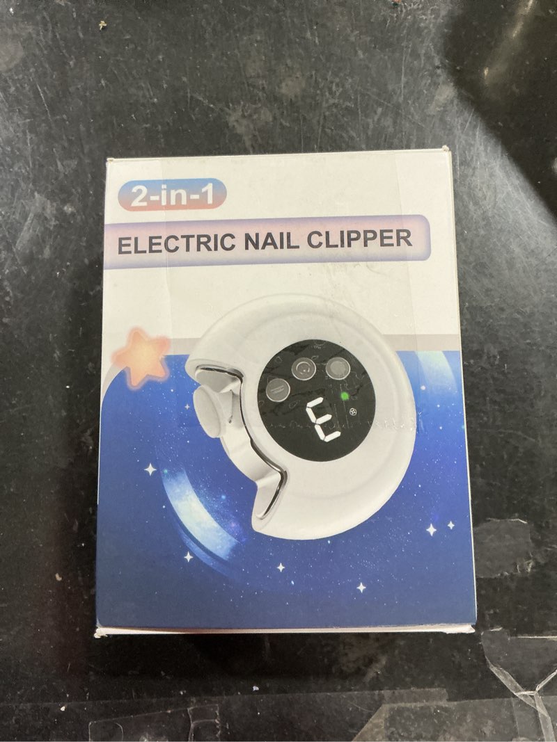 Condition photo showing Good Condition for electric nail clipper, baby nail clipper with file & 3 speed gears, electric baby nail trimmer with 