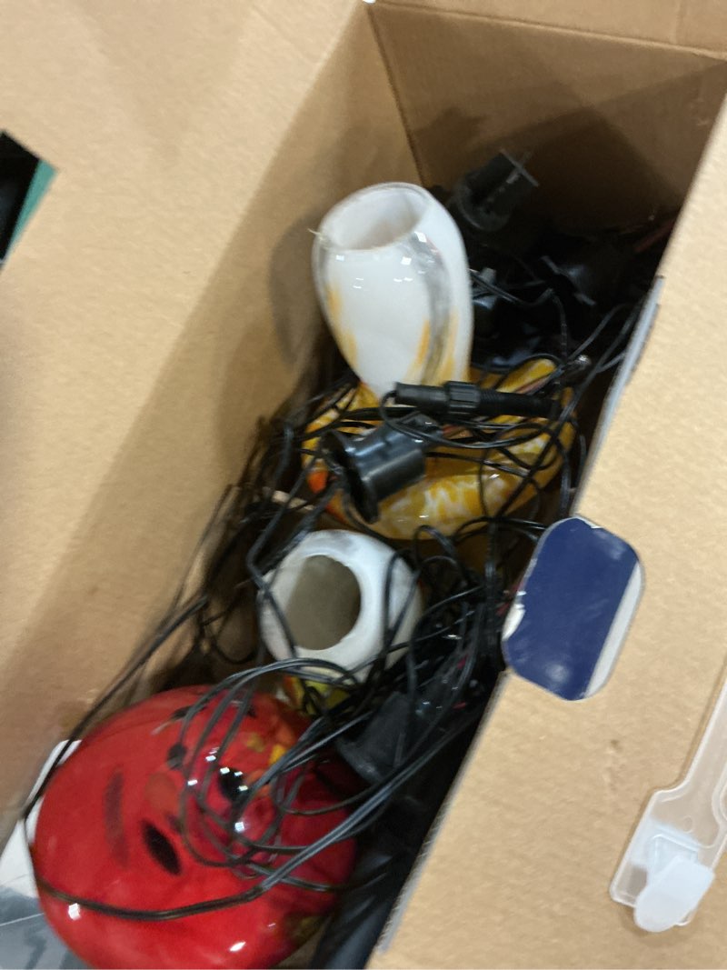 Condition photo showing As Is for harbor breeze solar mushroom 2 -lumens multi color solar led outdoor path light ( 3000-k )