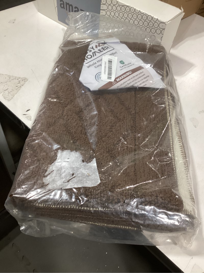 Condition photo showing Good Condition for COSY HOMEER 48x20 Inch/30X20 Inch Kitchen Rug Mats Made of 100% Polypropylene 2 Pieces Soft Kitchen Mat Specialized in Anti Slippery and Machine Washable,Brown Brown 20"x30"+20"x48"