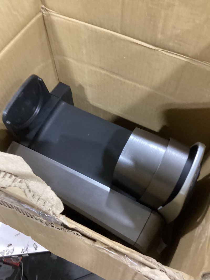 Condition photo showing As Is for keurig k-elite single serve k-cup pod coffee maker, with strength and temperature control, iced coffee capability, 8 to 12oz brew size, programmable, brushed slate