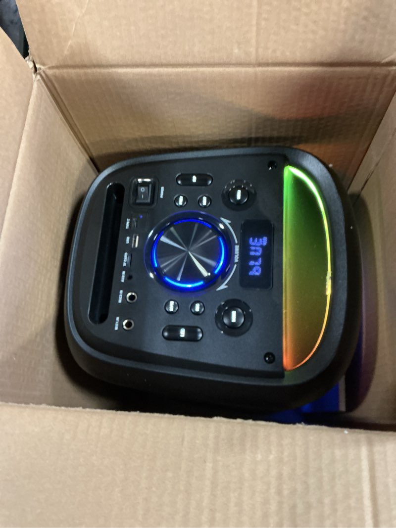 Condition photo showing Good Condition for Karaoke Machine with 2 Wireless Microphones for Adults, Portable Bluetooth Party Speaker, 500W Peak 