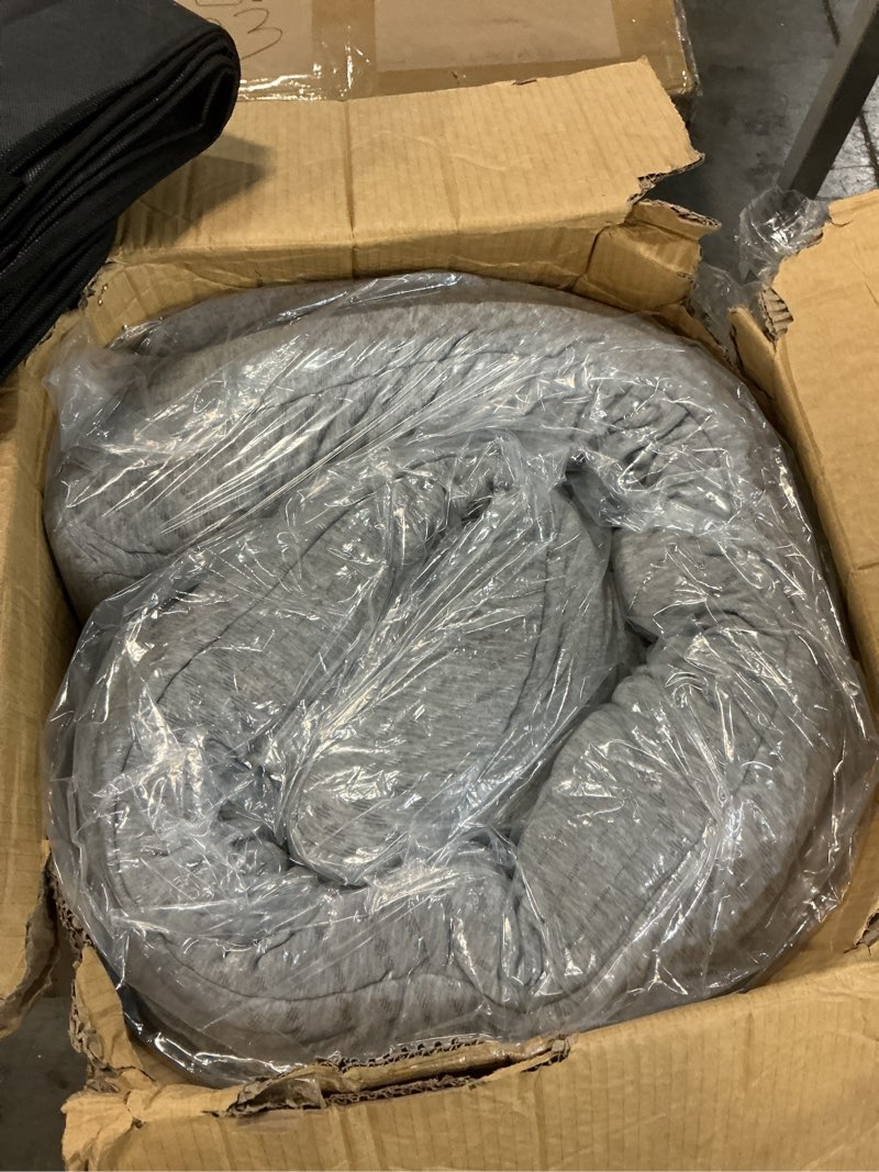 Condition photo showing New/Like New for MLILY Tri-Fold Memory Foam Mattress Topper, 4 inch King Folding Mattress with Collapsible and Washab