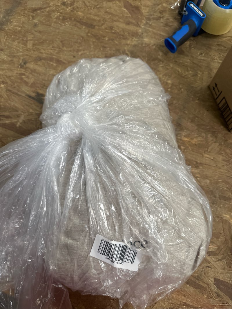 Condition photo showing Good Condition for european linen chambray duvet cover, king/cal king, natural chambray