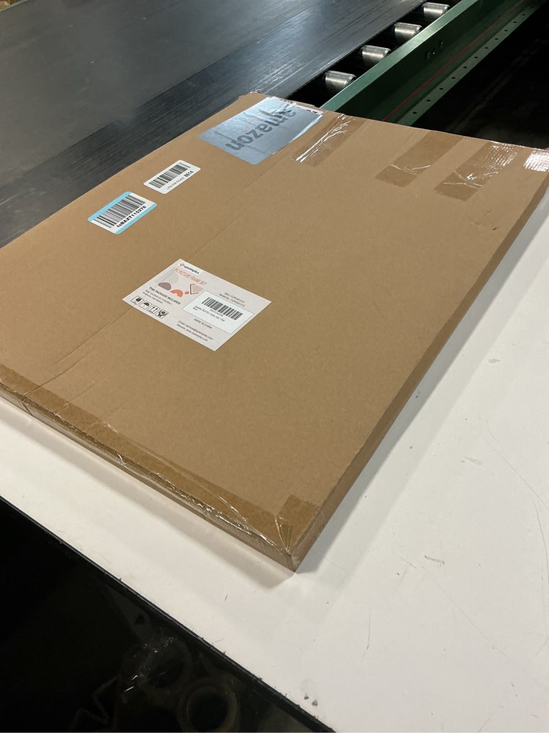 Condition photo showing New/Like New for upsimples 18x24 Picture Frame, Display Pictures 16x20 with Mat or 18 x 24 Without, Wall Hanging Poster Frames, Gold, 1 Pack Gold 18x24