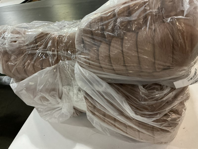 Condition photo showing As Is for ( Similar)  Washable Dog Bed Deluxe Plush Dog Crate Beds Comfy Kennel Pad Anti-Slip Pet Sleeping Mat for Large, Jumbo, Medium, Small Dogs Breeds, 29\" x 21\", Brown Brown 29.0\"L x 21.0\"W x 3.0\"Th