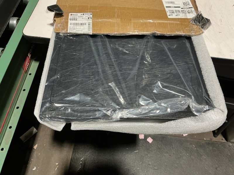 qavol 35 x 18 inches high-end light luxury leather rectangle oversized service tray for ottoman tray