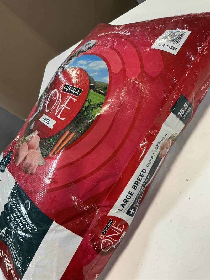 Condition photo showing Good Condition for purina one plus large breed puppy food dry formula - 16.5 lb. bag