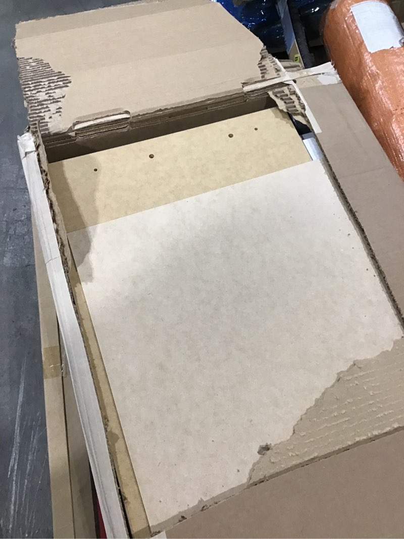 Condition photo showing As Is for Prepac Farmhouse Washed White Hall Tree, Shoe Cabinet, Storage Cabinet with 12 Shoe Cubbies, 2 Boot Cubbies and 6 Double Coat Hooks 15.5" D x 60" W x 77" H