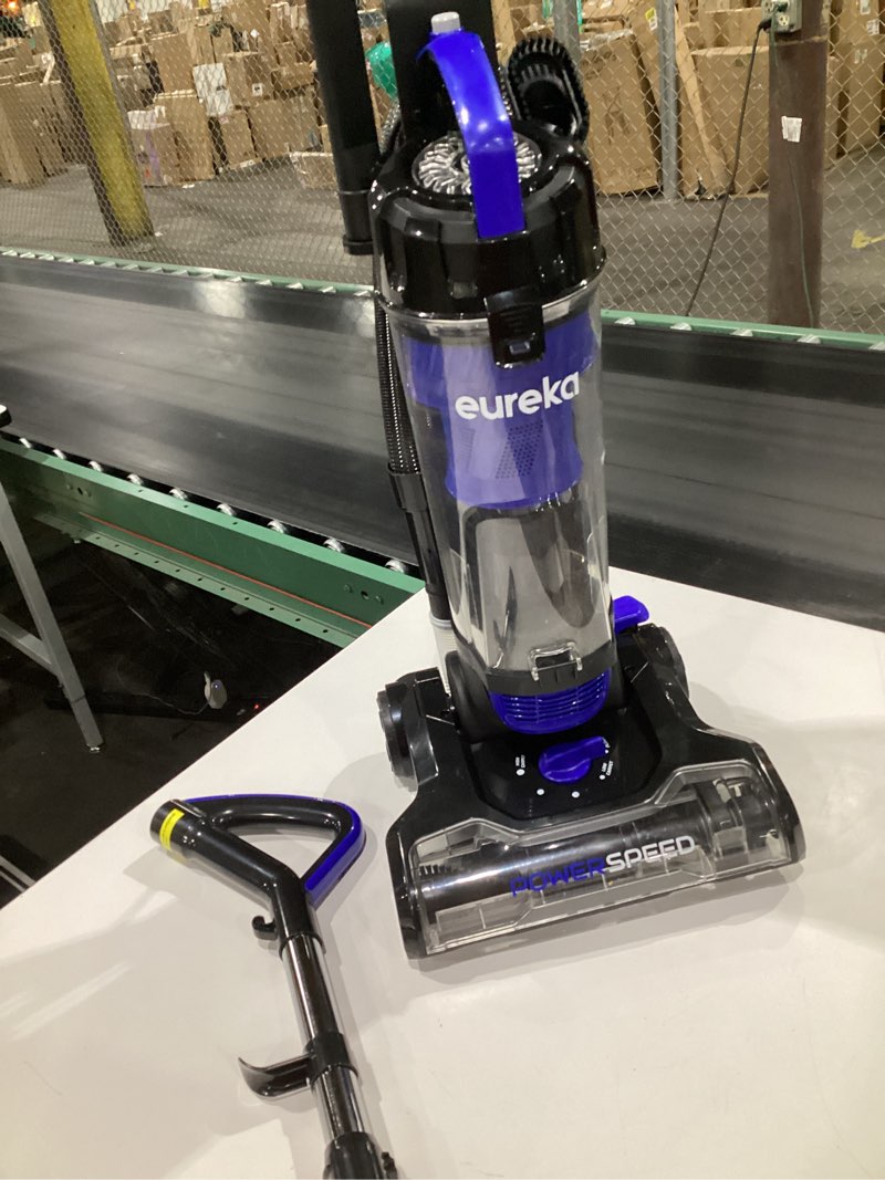 Condition photo showing Good Condition for (USED, NOT TESTED) Eureka Lightweight Powerful Upright Vacuum Cleaner for Carpet and Hard Floor, PowerSpeed, New Model,Blue,black/New Model