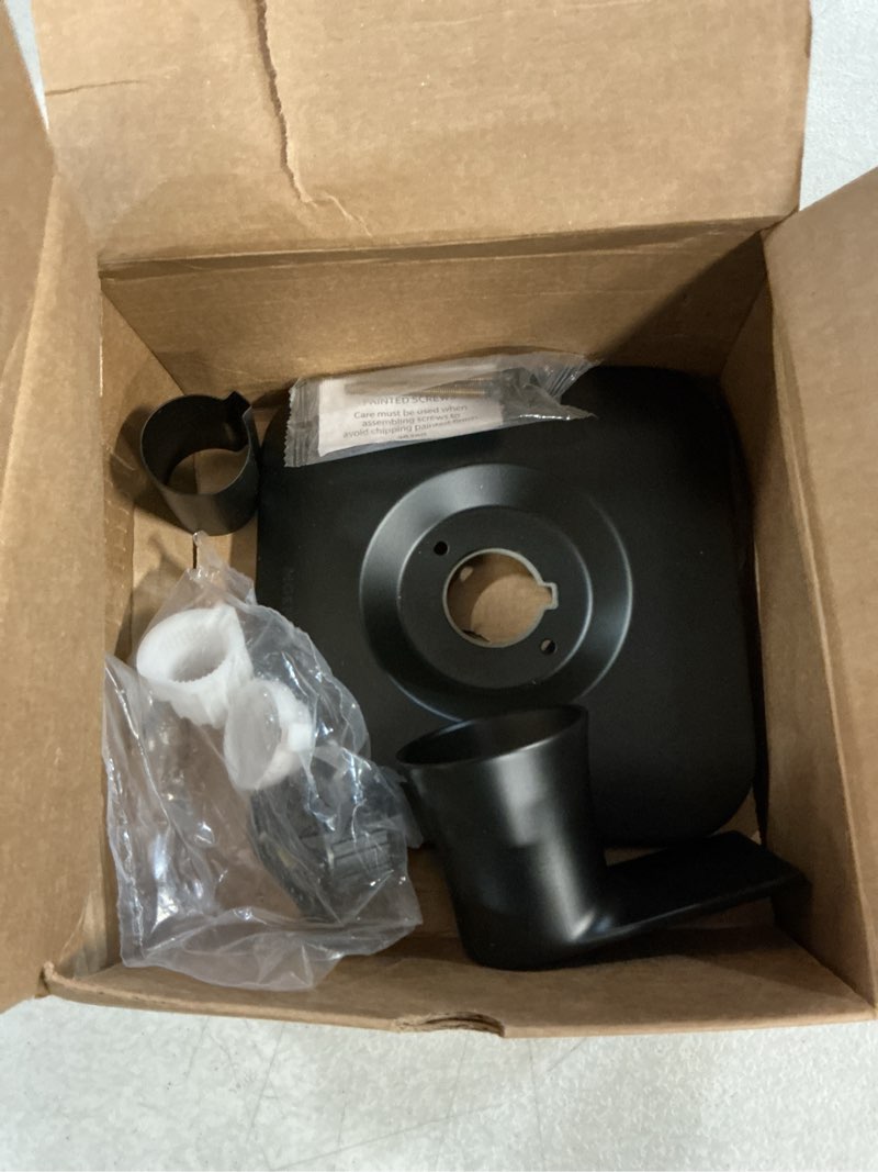 Condition photo showing As Is for moen genta lx matte black pressure balancing modern shower lever handle, posi-temp valve required, t2471bl matte black 7.72 x 7.87 x 4.57 inches (pack of 1)