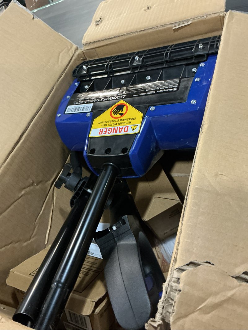 Condition photo showing Good Condition for westinghouse wsnow11s 24v cordless snow shovel 11 inch kit, 24v 4ah battery, fast charger, electric snow shovel with 20ft throwing distance, plows 75lbs/min, compatible with snow joe batteries 11 inch with battery/charger