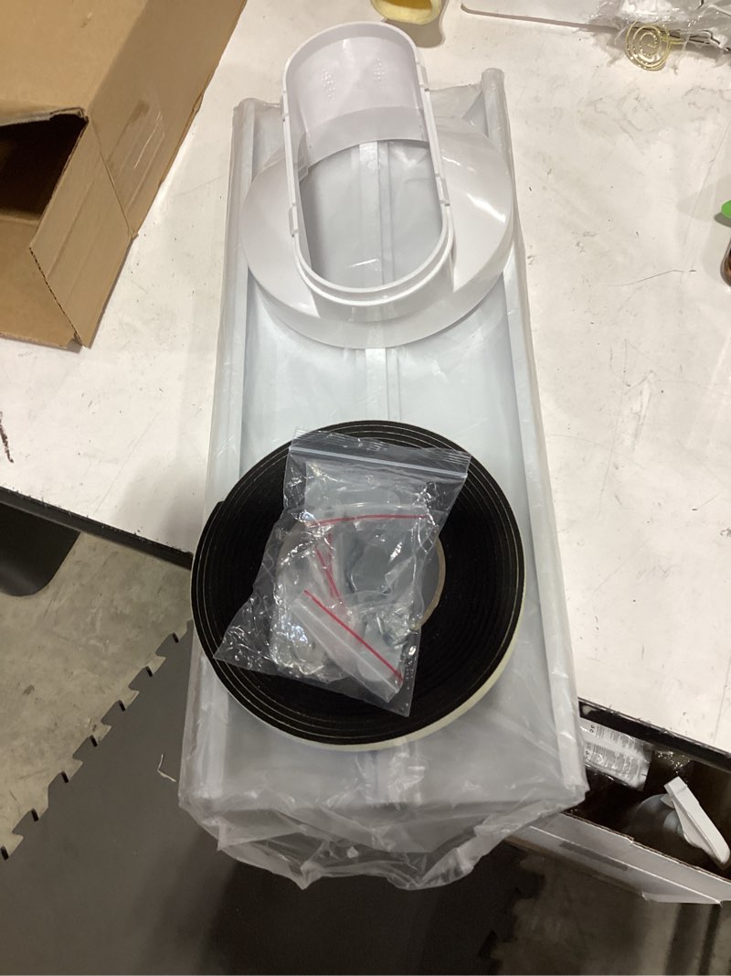 Condition photo showing Good Condition for yoleshy portable air conditioner window kit with coupler adjustable window seal for ac unit, sliding ac vent kit for exhaust hose, universal for ducting with 5.9 inches diameter