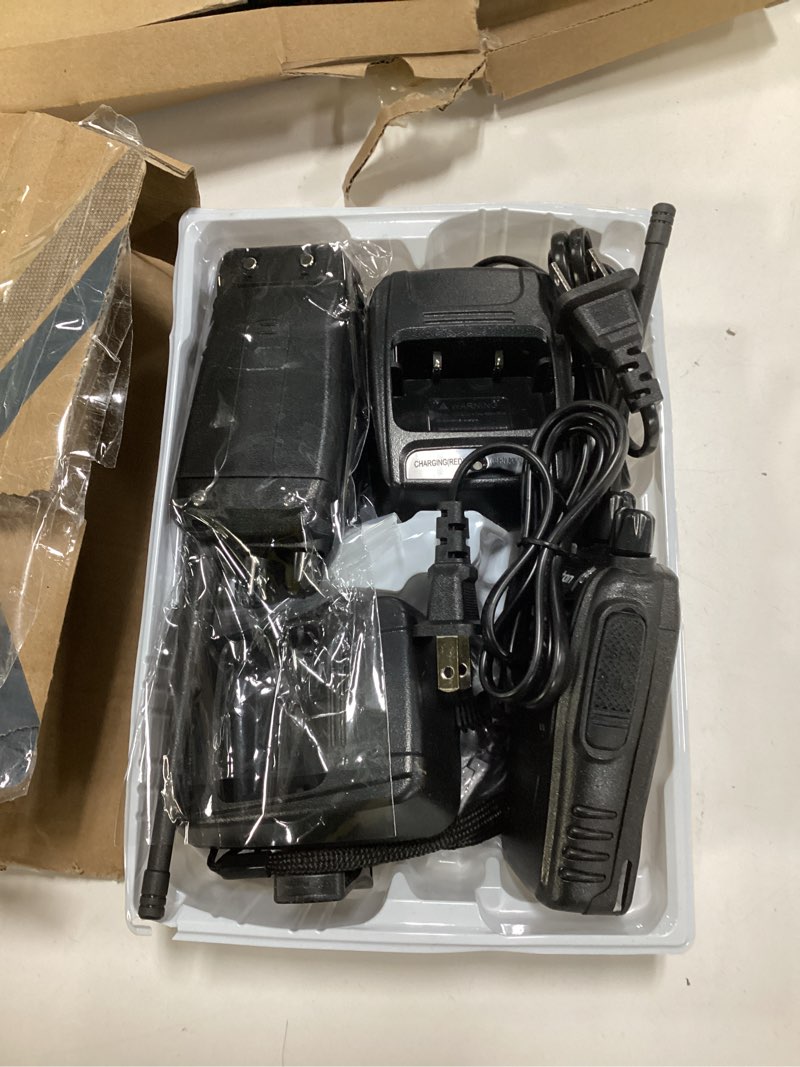 Condition photo showing Good Condition for pxton Walkie Talkies Rechargeable Long Range Two-Way Radios with Earpieces,2-Way Radios UHF Handheld Transceiver Walky Talky with Flashlight Li-ion Battery and Charger?2 Pack?