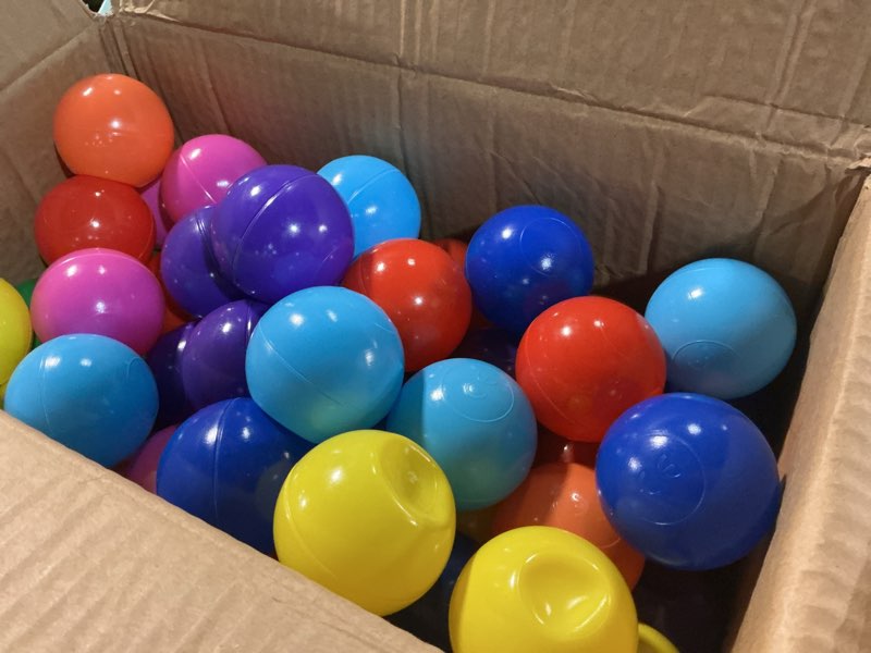 Condition photo showing Good Condition for playz soft plastic mini ball pit balls 200 count - w/ 8 vibrant colors - crush proof, no sharp edges, non toxic, phthalate & bpa free for baby toddler ball pit, play tents & tunnels indoor & outdoor 200 balls with 8 colors