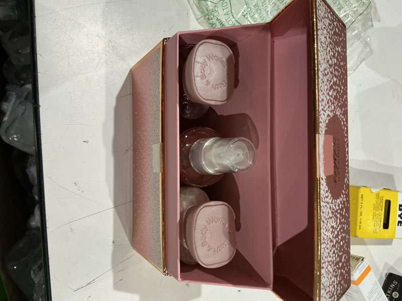 Condition photo showing Good Condition for bath & body works a thousand wishes mini gift box set, lotion, gel & mist, 3 fl oz