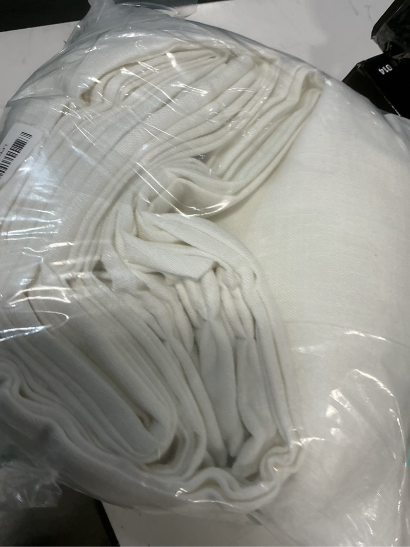 Condition photo showing Good Condition for Pinch Pleated Curtains 102 Inches Long for Living Room Track System Semi Sheer Drapes Light Filterin
