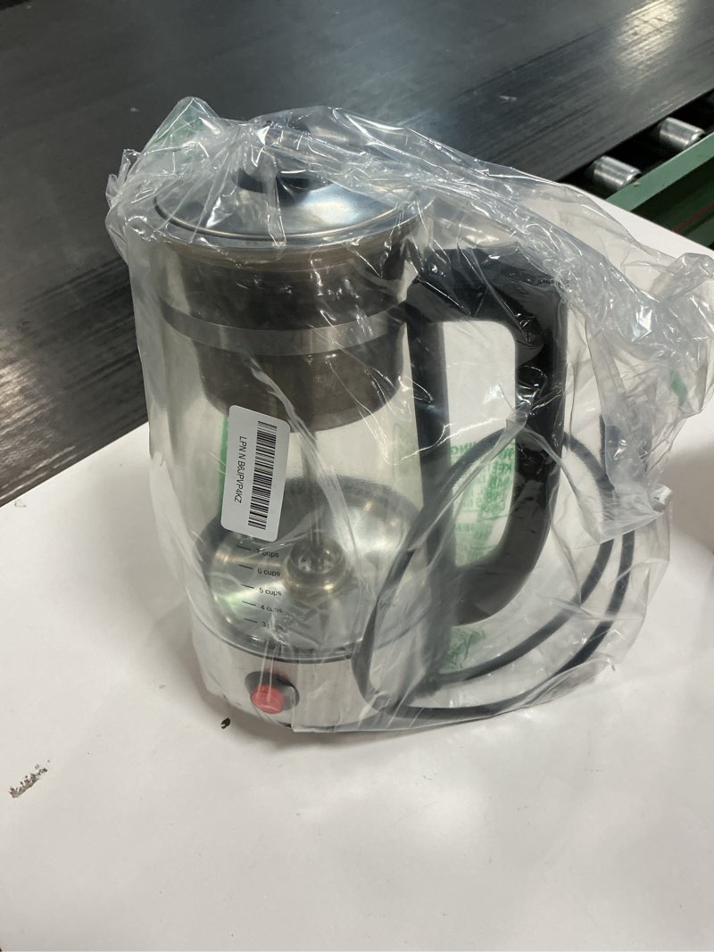 Condition photo showing As Is for Percolator Coffee Pot Electric Coffee Maker, Brews 2–10 Cups, Auto Keep Warm, Stainless Steel Basket, Borosilicate Glass, Easy-Pour Spout, Cool-Touch Handle