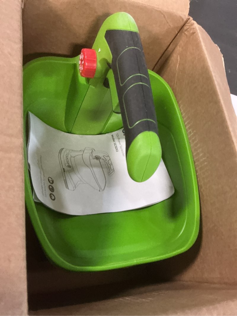 Condition photo showing Good Condition for GARCARE 7.2V Cordless Seed Spreader - Capacity 3.3L, 2.0Ah Built-in Battery, Charging Cable Included, Handheld Fertilizer, 2.5h Standby Time, for Fertilizer, Seeds