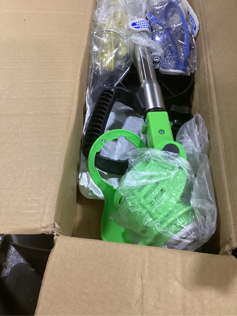 Condition photo showing Good Condition for 3-in-1 cordless weed wacker with wheels, 21v battery powered grass trimmer with 2pcs batteries, lightweight electric weed trimmer for women & elderly, portable brush cutter for small yard green