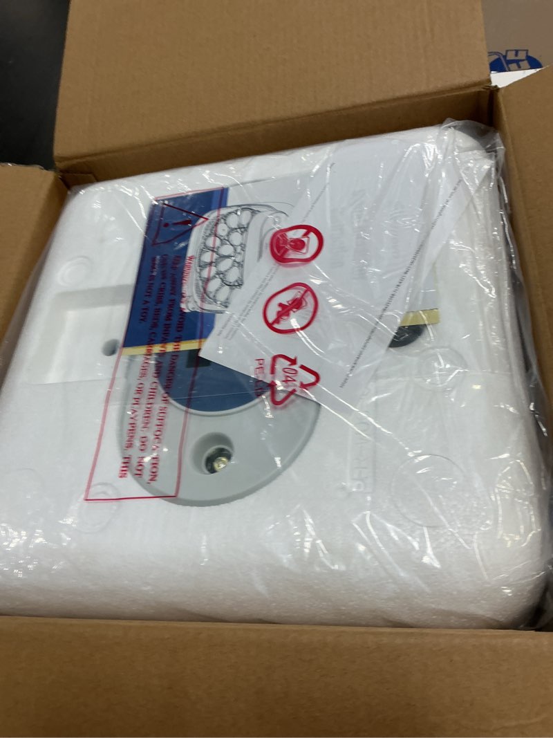 Condition photo showing New/Like New for sailnovo 24 eggs incubator for chicken eggs with 4 modes, 360° view incubator with automatic egg turning and temperature control humidity display, digital incubator for chicken quail duck(sky blue)