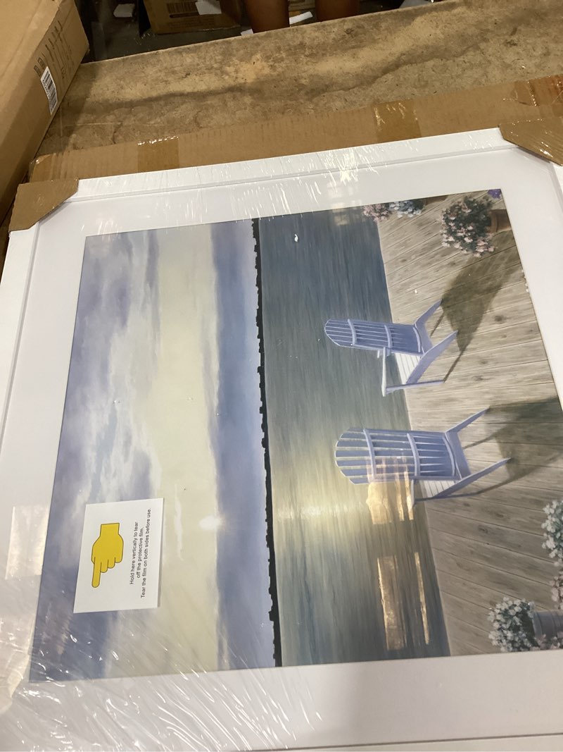 Condition photo showing New/Like New for vnvnk 20x20 frame white, perfect for 20x20 inch picture without mat or 16x16 inch picture with mat, home wall decor picture frame-1 pcs 20x20 white