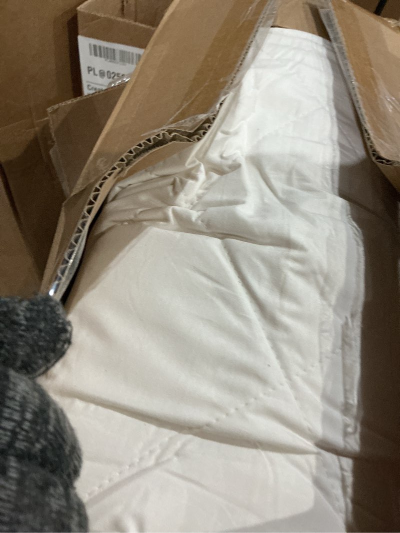 Condition photo showing Good Condition for three geese white goose feather & cotton pillows queen/standard size set of 2 - soft 600 thread count 100% cotton, medium firm, soft support, white solid queen/standard(pack of 2) white
