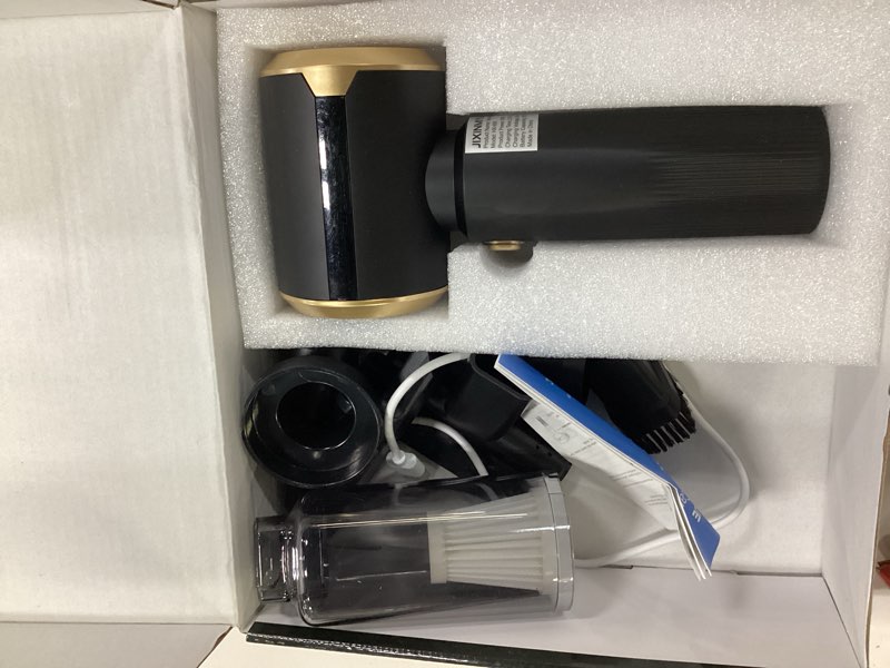 Condition photo showing As Is for cordless car vacuum cleaner: handheld vacuum with 1600 strong suction, cleaning kit, type-c charging for home office car