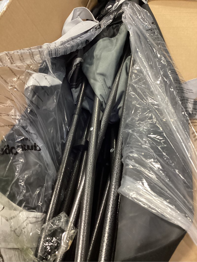 Condition photo showing Good Condition for KingCamp 3 Person Camping Chair, Oversized 660lbs Heavy Duty Loveseat for Adults Portable Folding XL 2 Person Couch Padded Comfortable Three Seat with Cup Holder for Outdoor Lawn Backyard, Black/Grey L 3 Person Black/Grey 3 person L