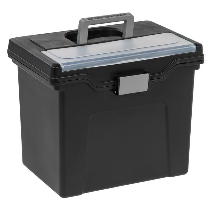 office depot large mobile file box, letter size, 11 5/8in.h x 13 3/8in.w x 10in.d, black/silver, 110987 office depot large mobile file box, letter size, 11 5/8in.h x 13 3/8in.w x 10in.d, black/silver, 110987