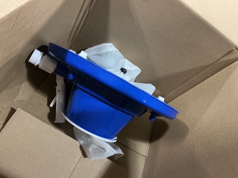Condition photo showing Good Condition for heavy-duty pool leaf vacuum head, garden hose powered 15? cleaner with large mesh bag for inground and above ground pools