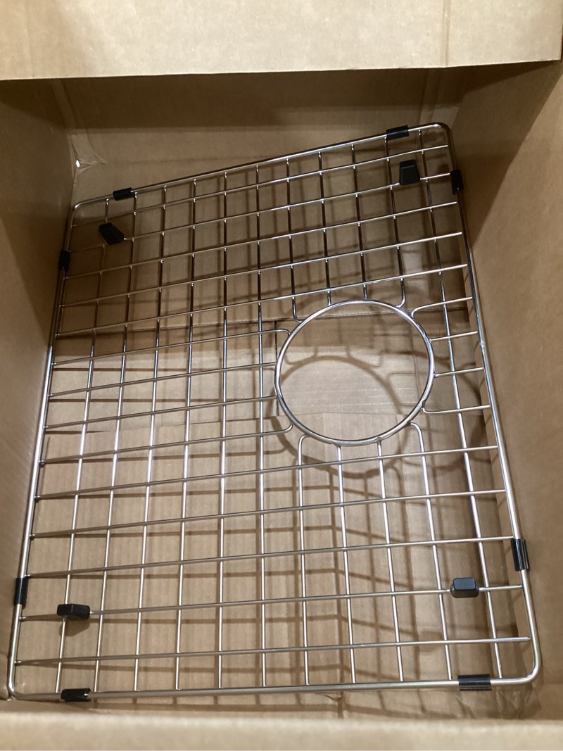 Condition photo showing As Is for starstar sinks protector stainless steel kitchen sink bottom grid, rack (18 x 15)