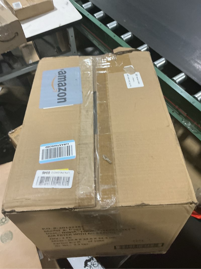 Condition photo showing Good Condition for ninja foodi air fryer | 6-in-1 with 7-qt megazone & basket divider for large proteins & full meals | cook 2 foods at once | 450° f | air fry, roast, broil, dehydrate, keep warm & bake | black | dz071 7qt black