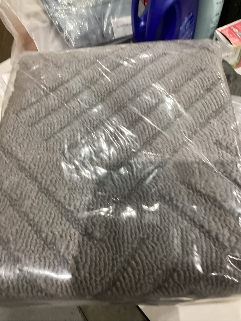 Condition photo showing New/Like New for Door Mat Indoor Mat, Entryway Rug Door Mats 36”x59” Non-Slip Rubber Backing, Low-Profile Entrance Rugs, Absorbent Resist Dirt Doormats Machine Washable Inside Floor Door Mat,Grey Grey 3' x 4'11" (Runner)