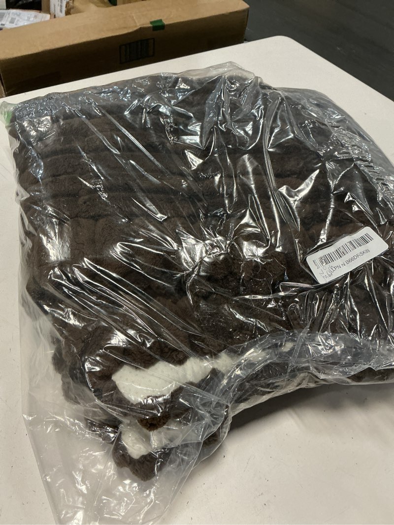 Condition photo showing Good Condition for meetsky couch covers for 2 cushion sofa pet friendly, couch cover for dogs, leather sofa covers for pets washable, soft non slip sofa slipcovers furniture protector covers, chocolate, 27.6" x 59" 27.6" x 59" chocolate