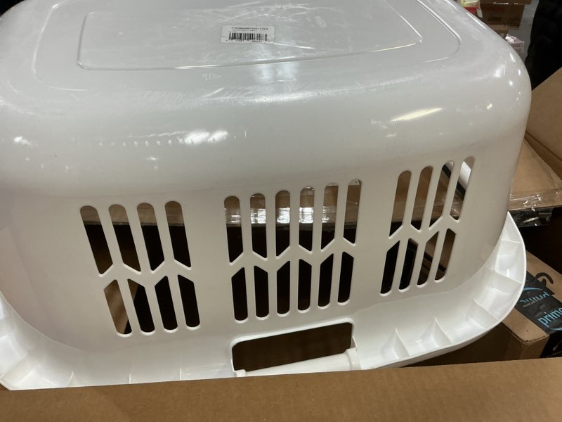 Condition photo showing Good Condition for Rubbermaid Laundry Basket, XL Hip-Hugger Basket, 2.1-Bushel, White, Laundry, Storage, Bathroom, Bedroom, Home Closet Clothes Basket